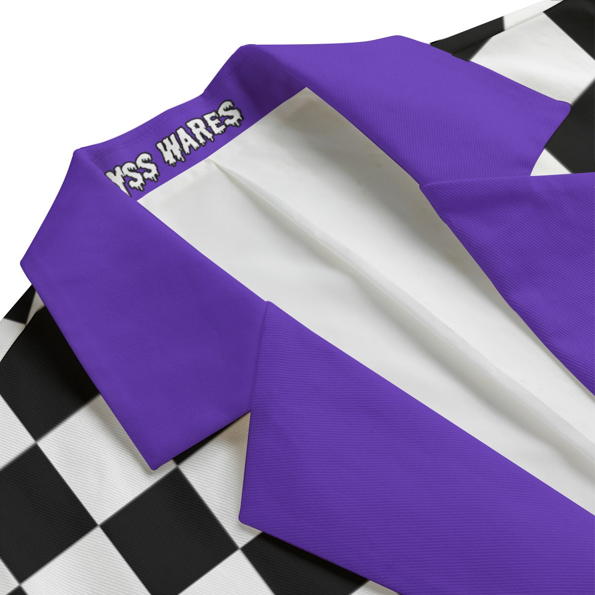 Checkers n Okie Dōke Lila Herren Clown Anzug Mantel