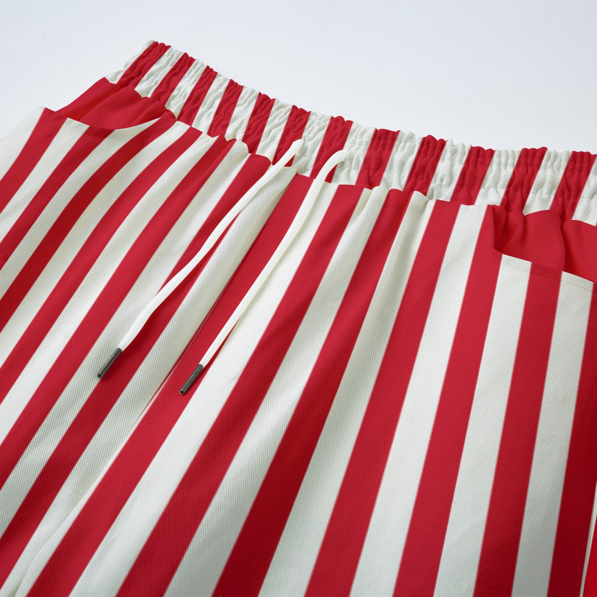 Ringelmeister Clownanzughose, rot-weiß gestreift