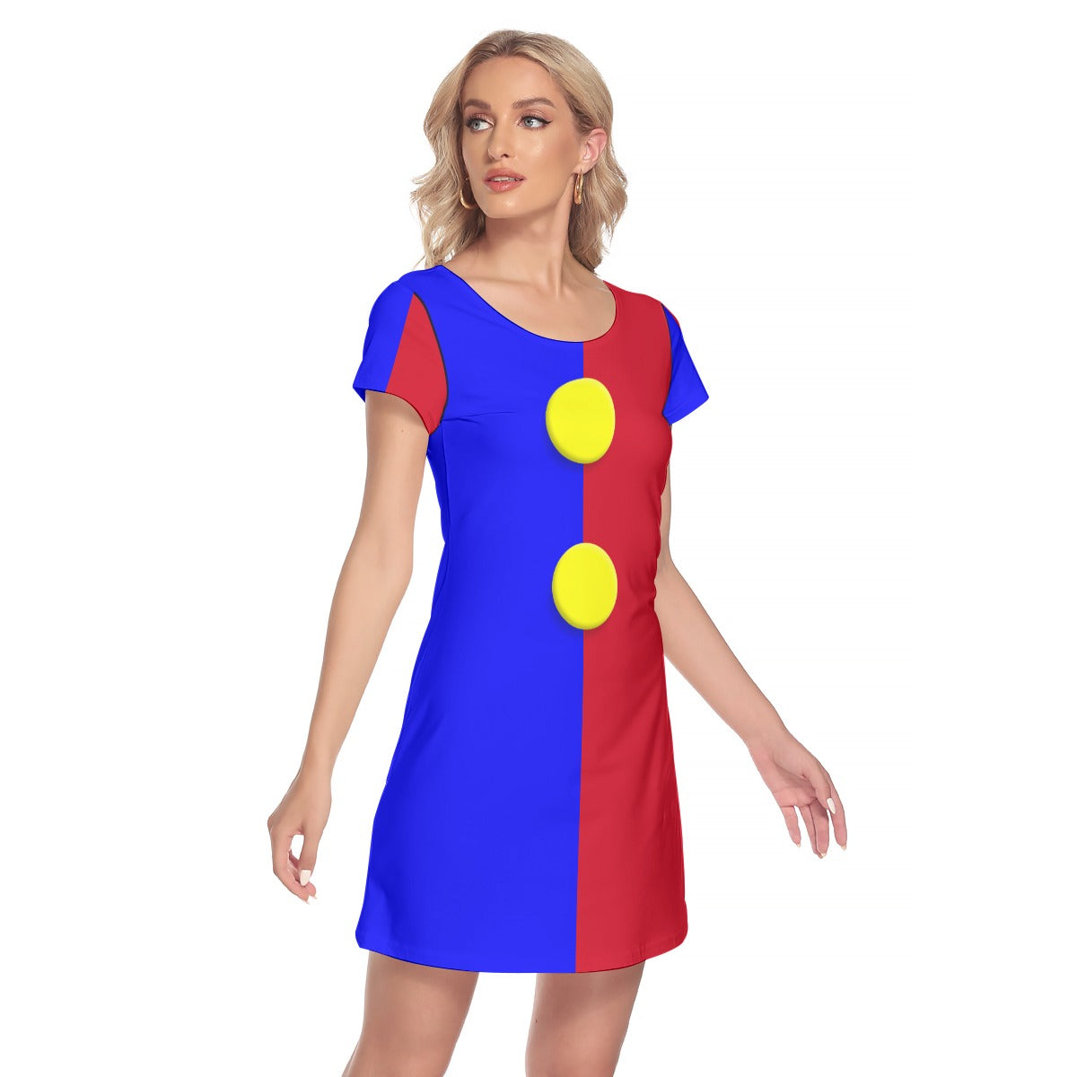 Primary Pal Clown Tshirt Dress