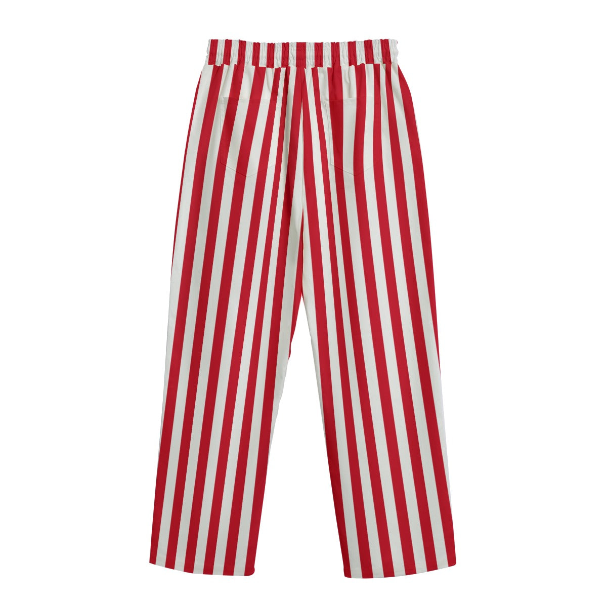 Ringelmeister Clownanzughose, rot-weiß gestreift