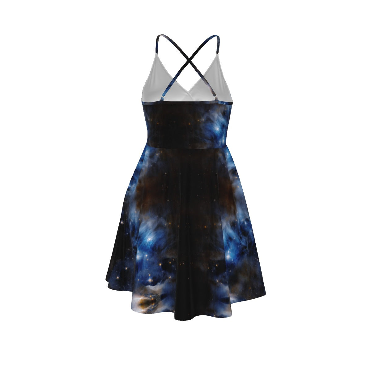 Interstellar Blue Cosmos Galaxy Dress