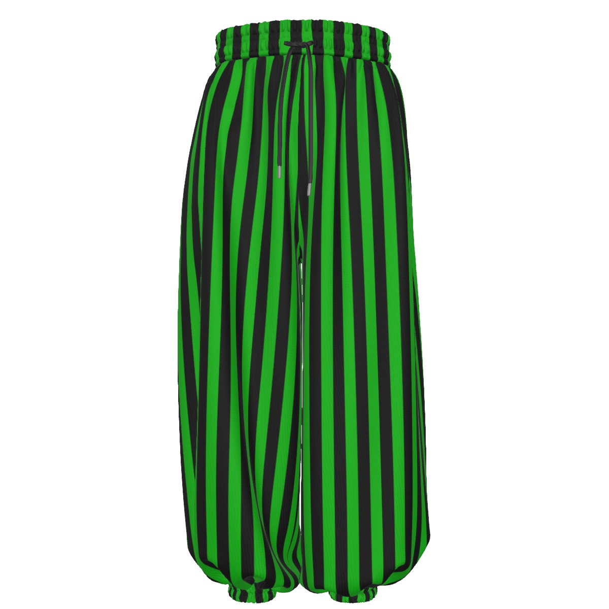 Green Frog Stripe Clown Pants