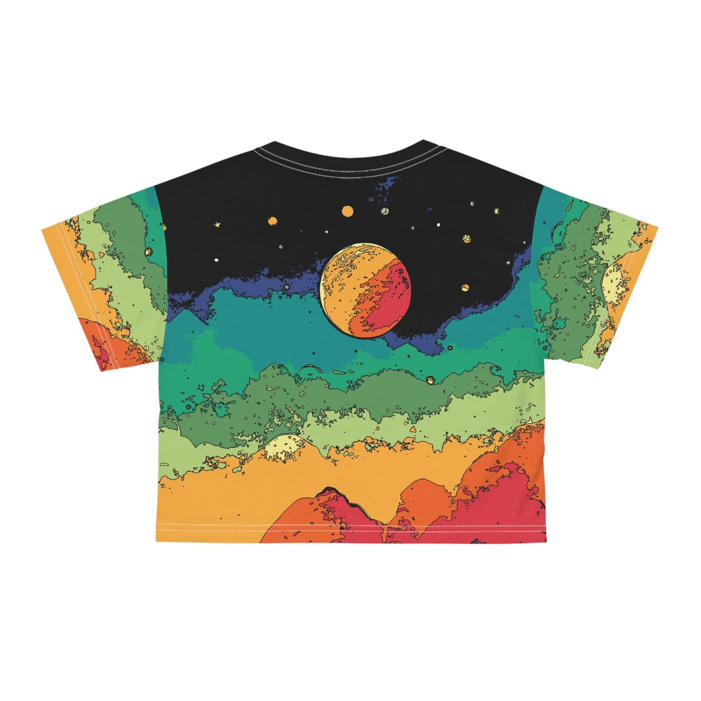 Scifi Lofi Scene Crop Top