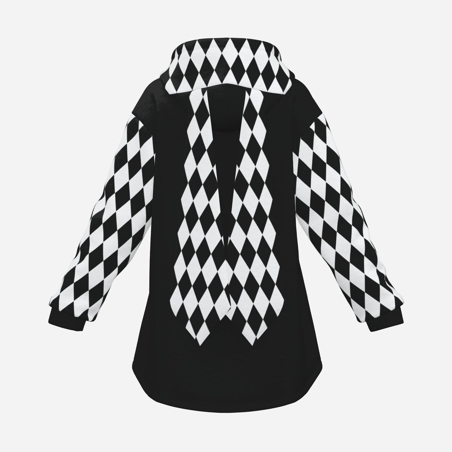 Cozy Bunny Hoodie Pierrot Jester Harlequin Rabbit Ear Hooded Sweater