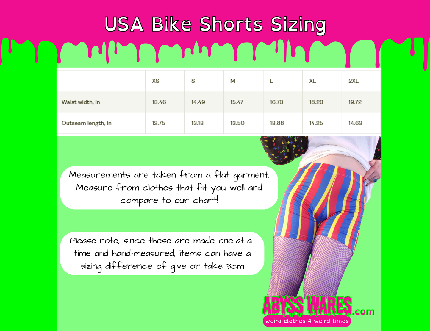 Clown Stripes Bike Shorts
