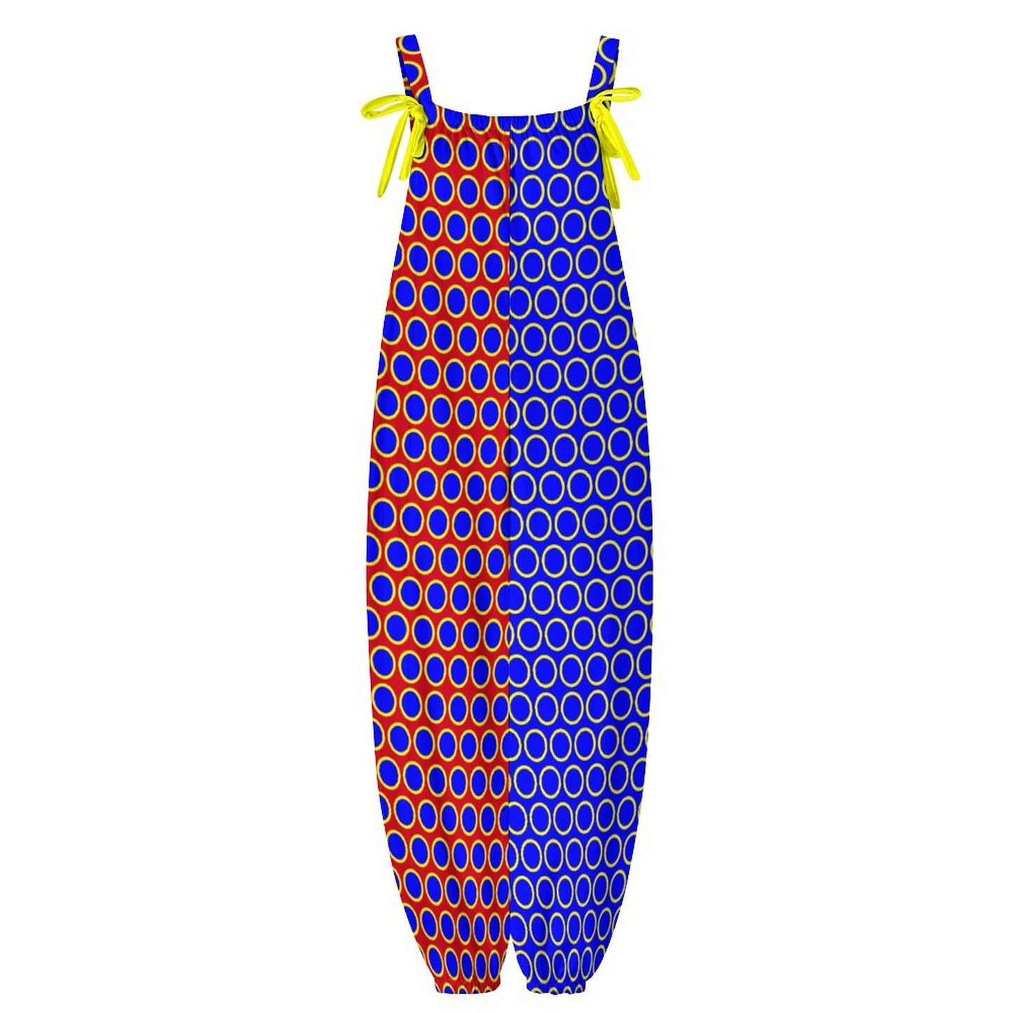 Clown Hoops Jumpsuit Sleeveless Clown Suit