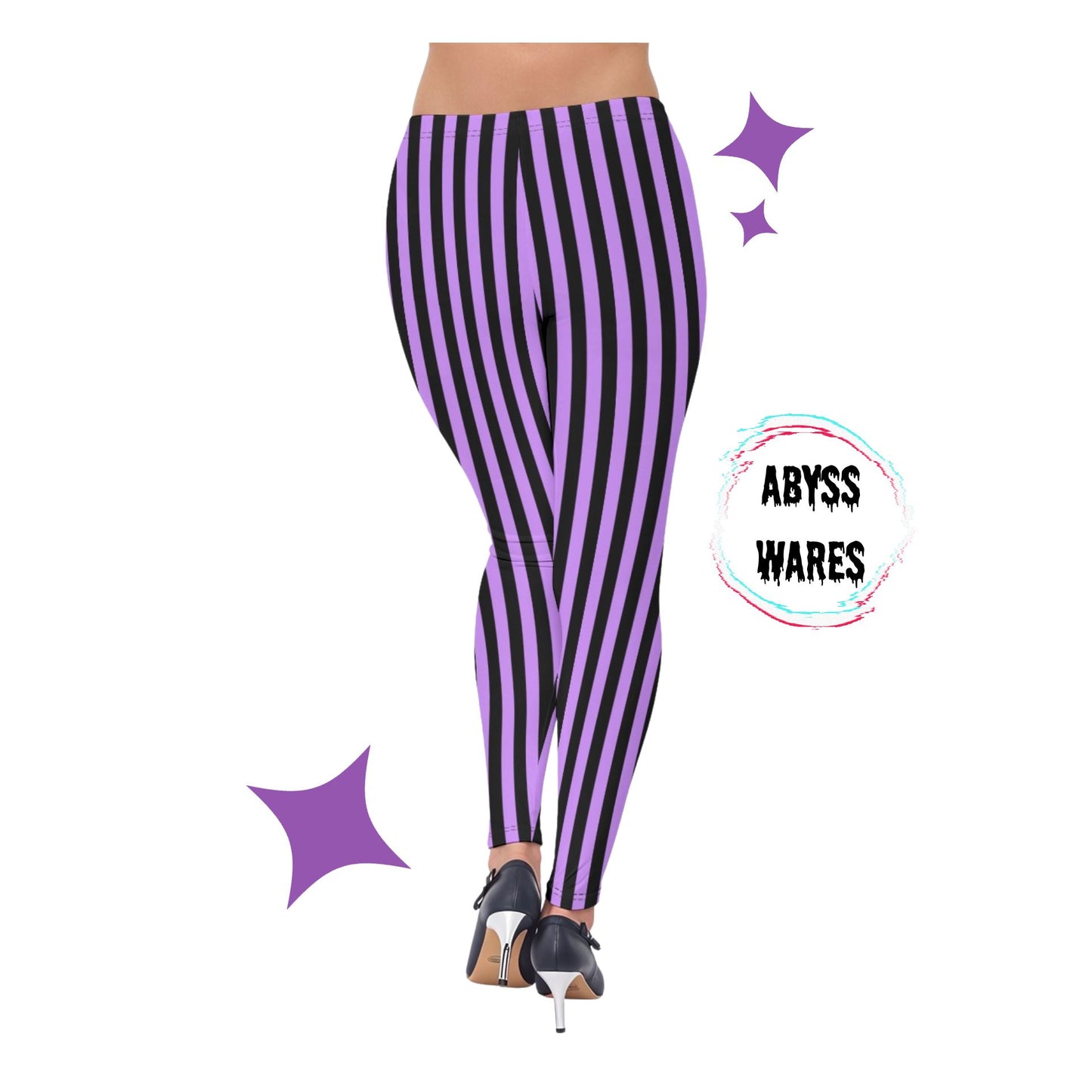 Amethyst Circus Stripe Leggings