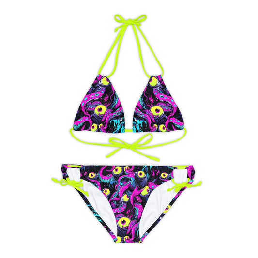 The Shoggy Bikini! Neon Rave Monster Two-Piece Swimsuit