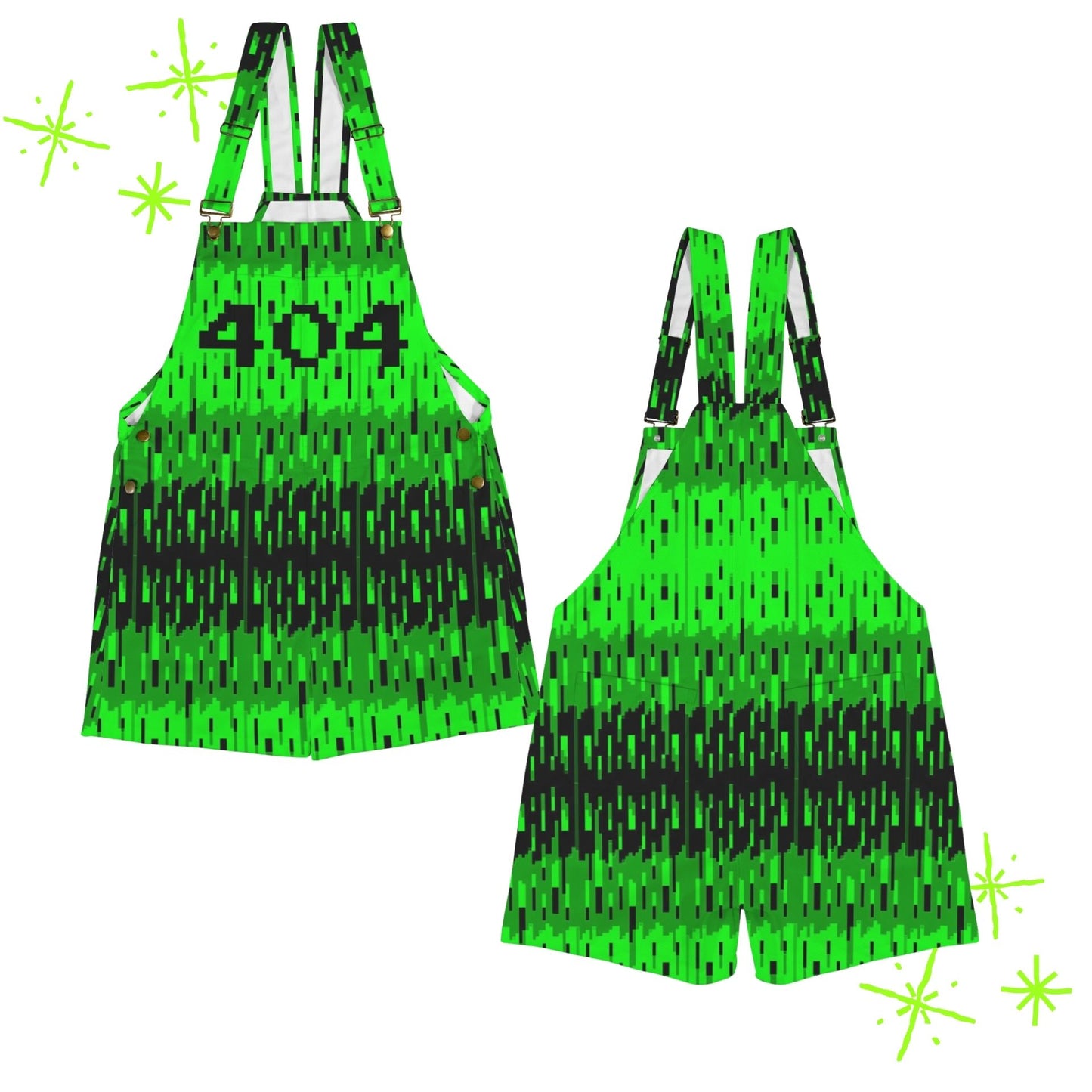 404 Cyberpunk Shortie Overalls