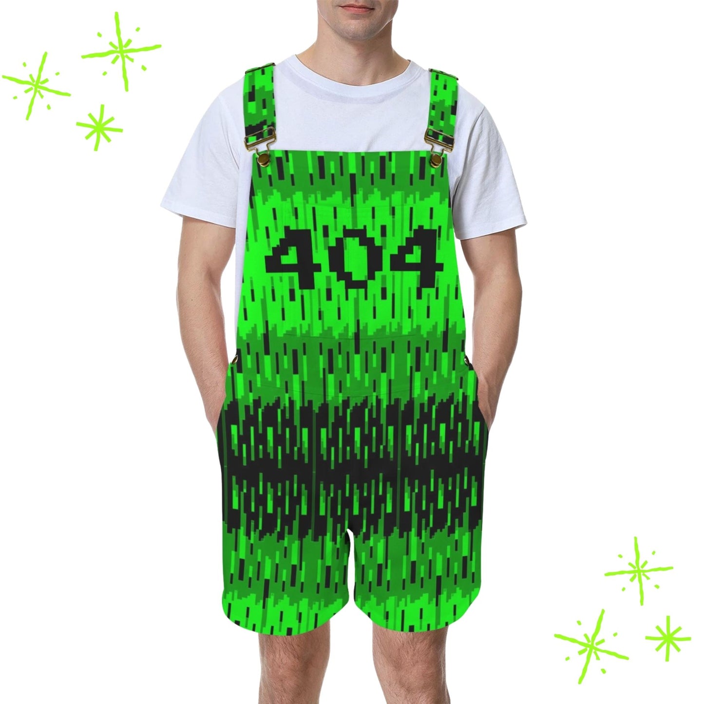 404 Cyberpunk Shortie Overalls