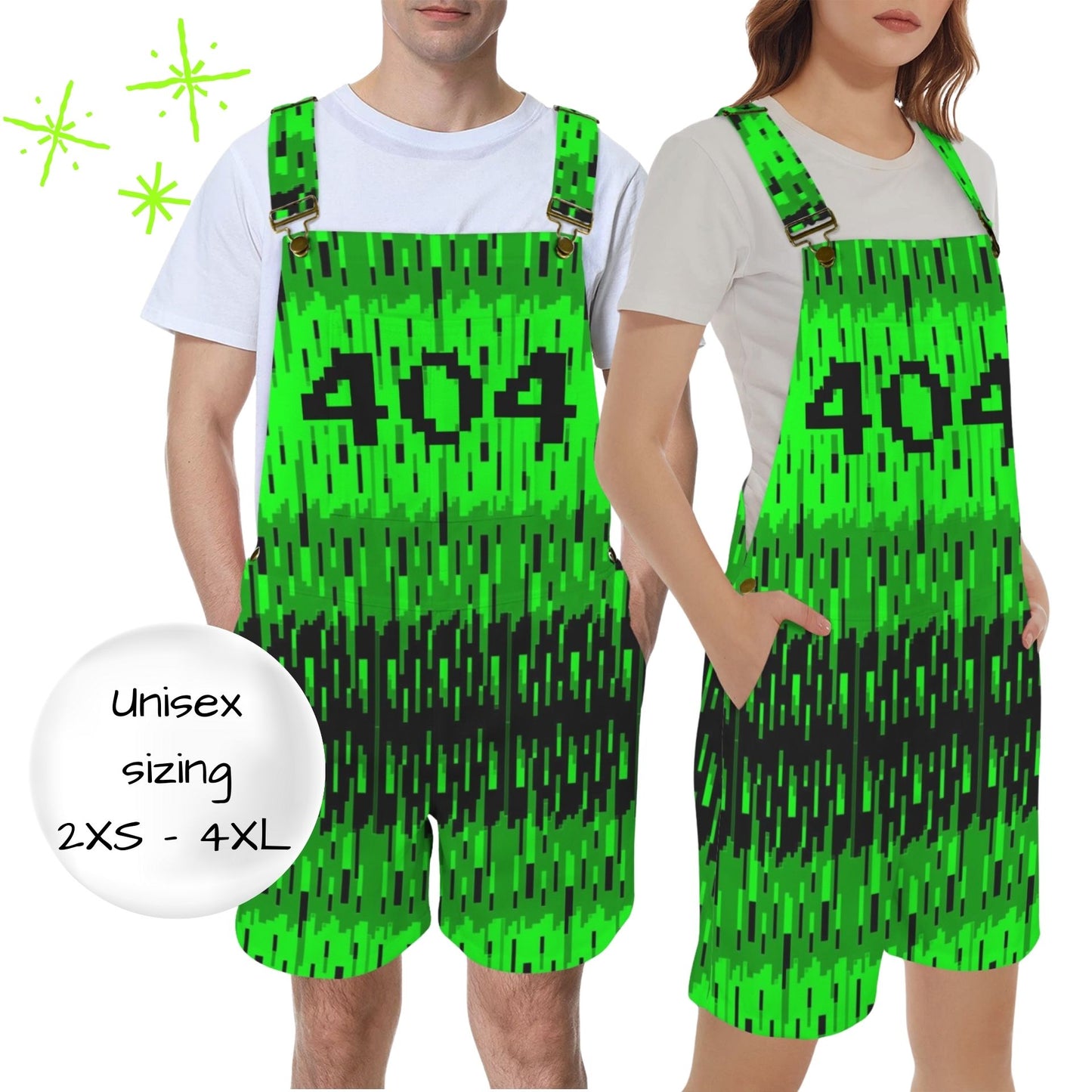 404 Cyberpunk Shortie Overalls