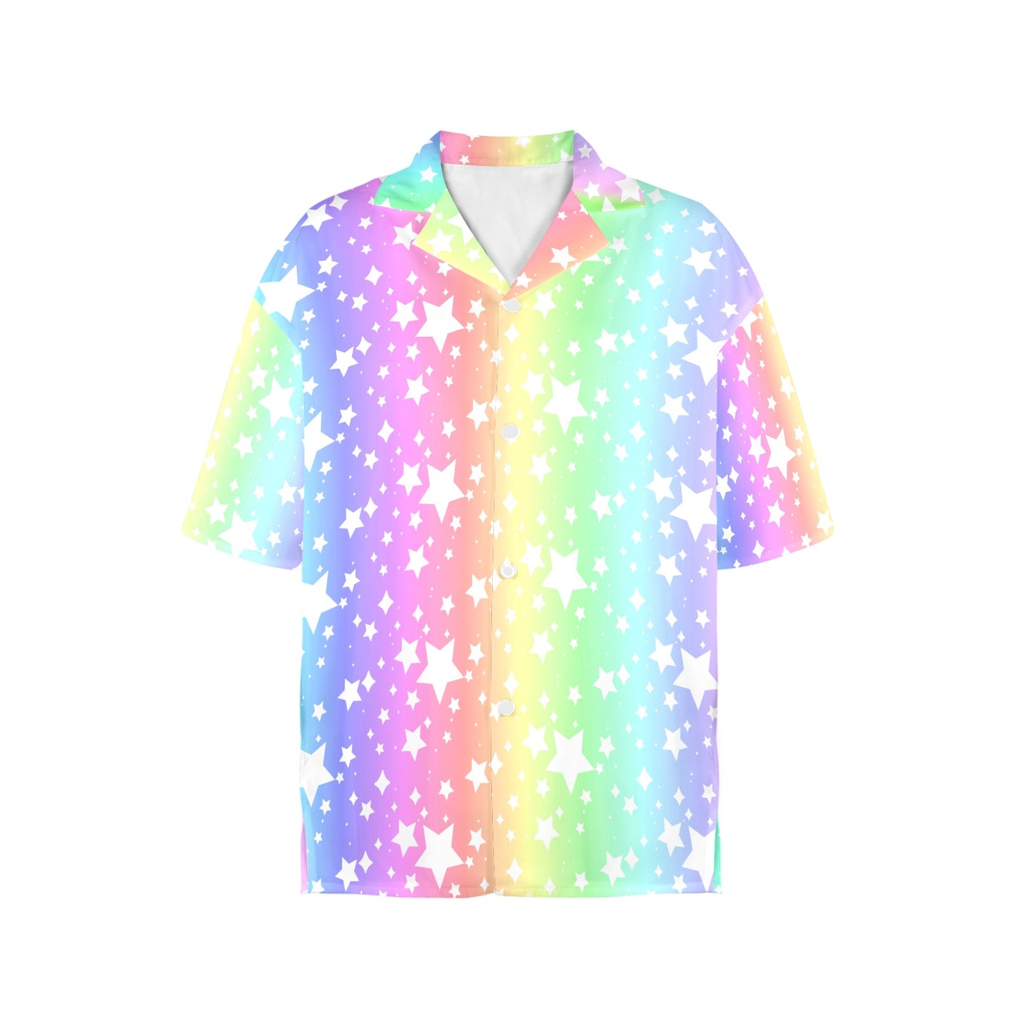 Rainbow Stardust Button Up Blouse made in USA