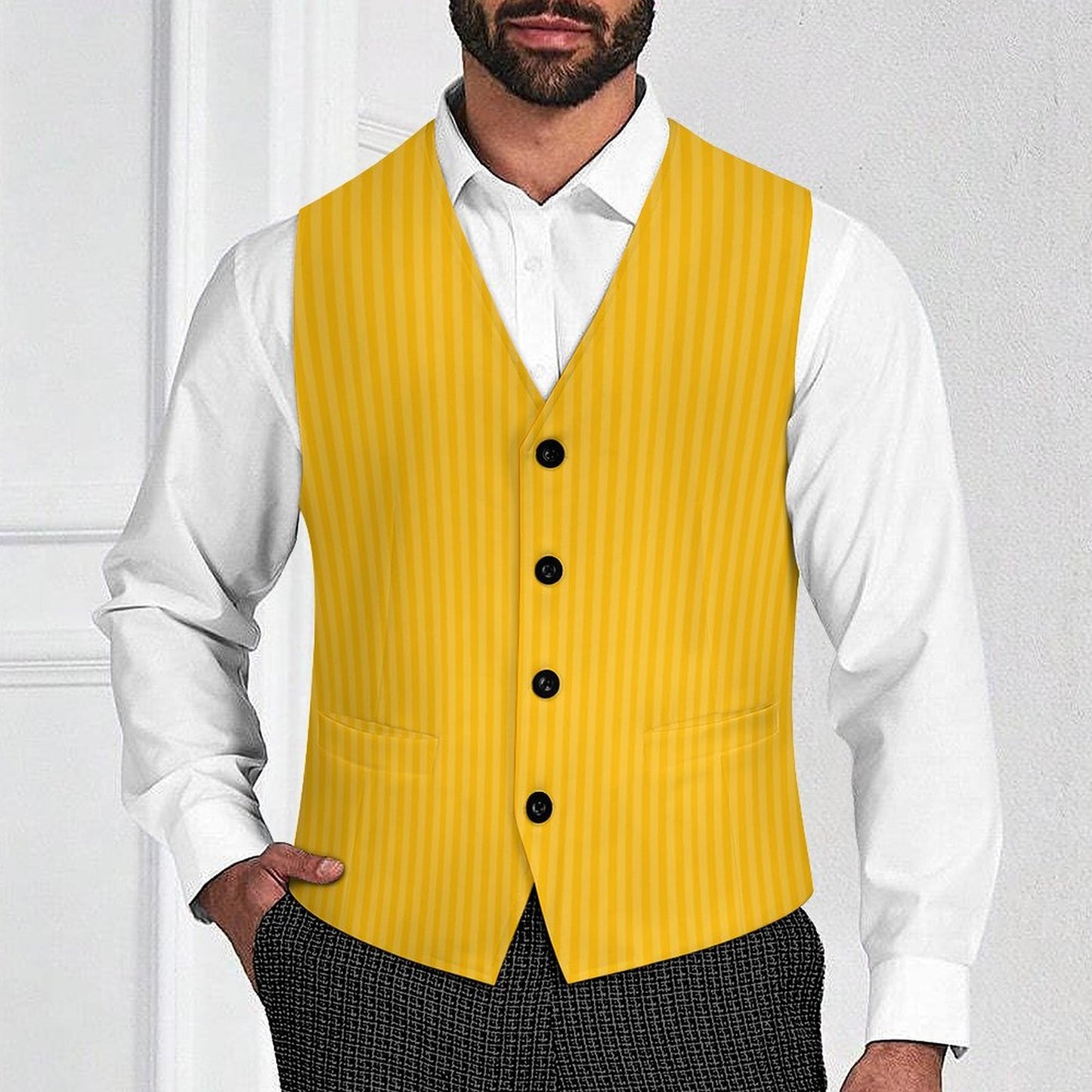 Golden Lux Tux Mens Suit Vest