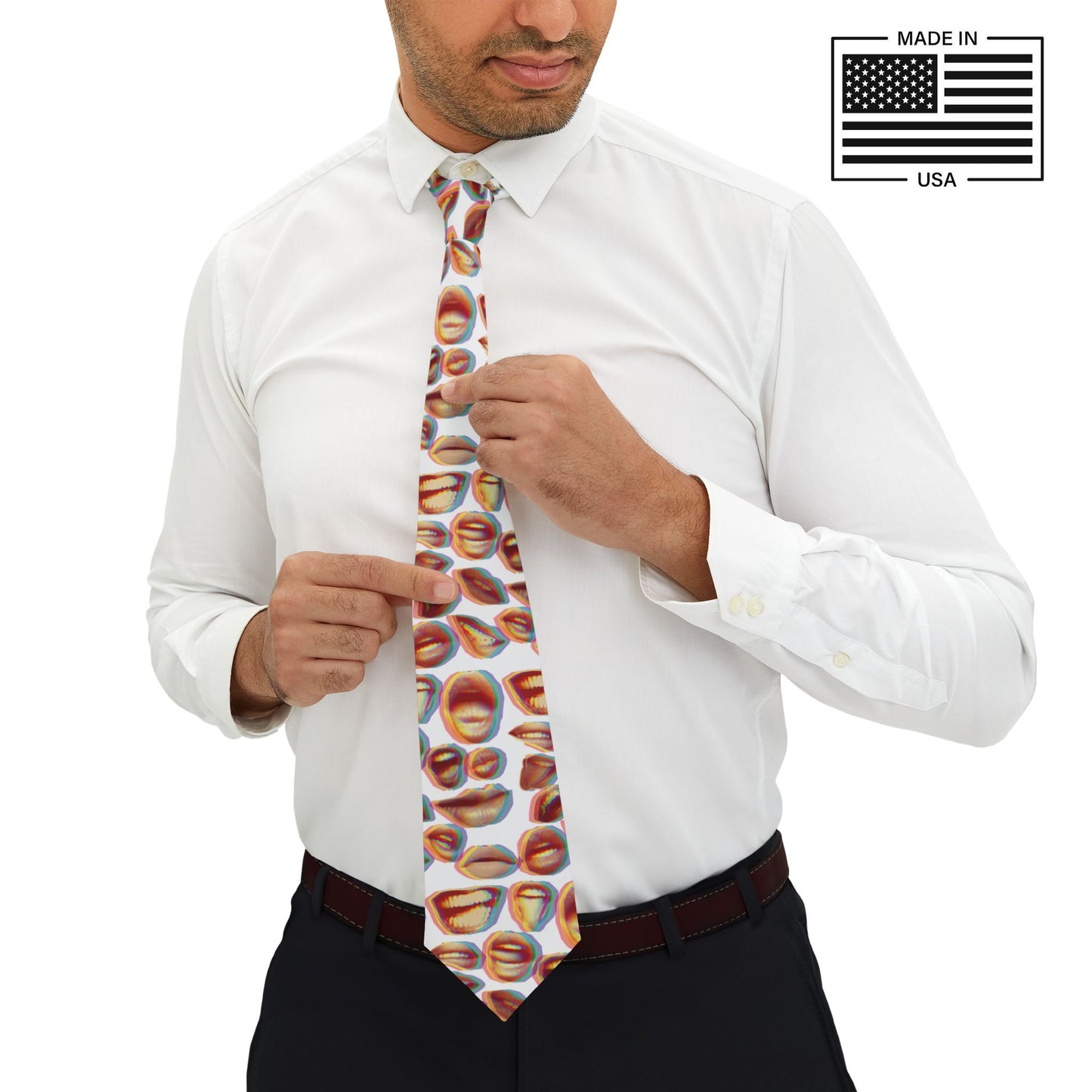 Mouthy Glitch Weirdcore Necktie