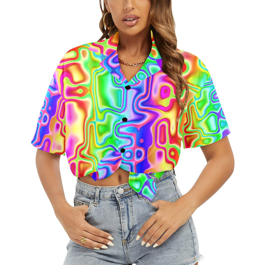 Cyber Rainbow Funky Blouse