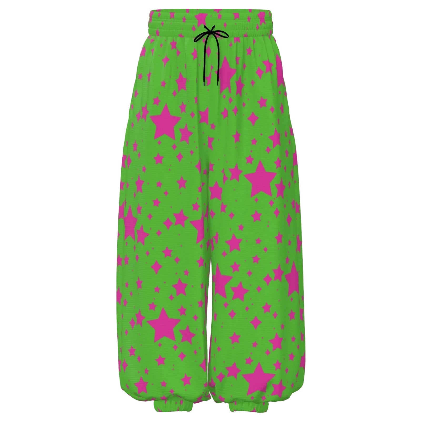 80s Chaos Stardust Lime and Pink Clown Pants sport waffle 
