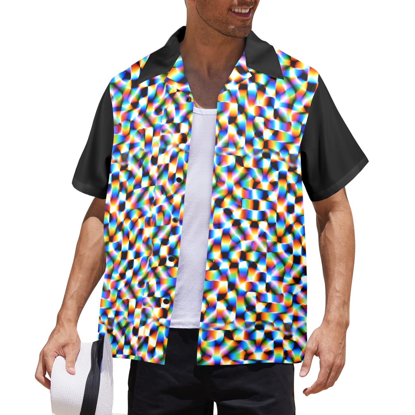 Checker Hacker Guys' Button Up