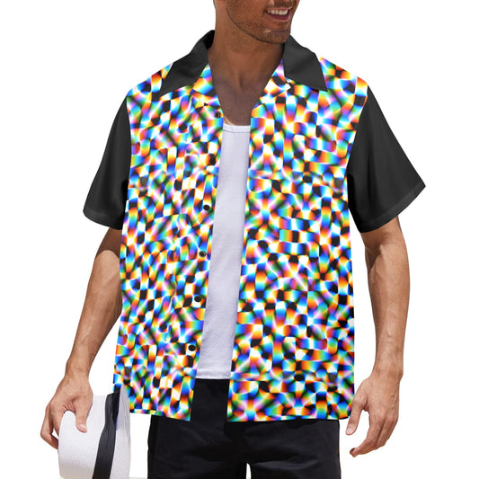 Checker Hacker Guys' Button Up
