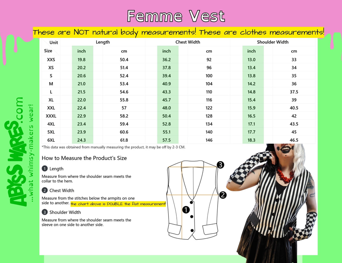Femme Vest Bright Red Black Check Stripe Womens Jester Clown Waistcoat