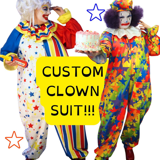 Custom Clown Suit! AbyssWares Circus Coveralls Colorful Customized Pattern Costume Jumpsuit