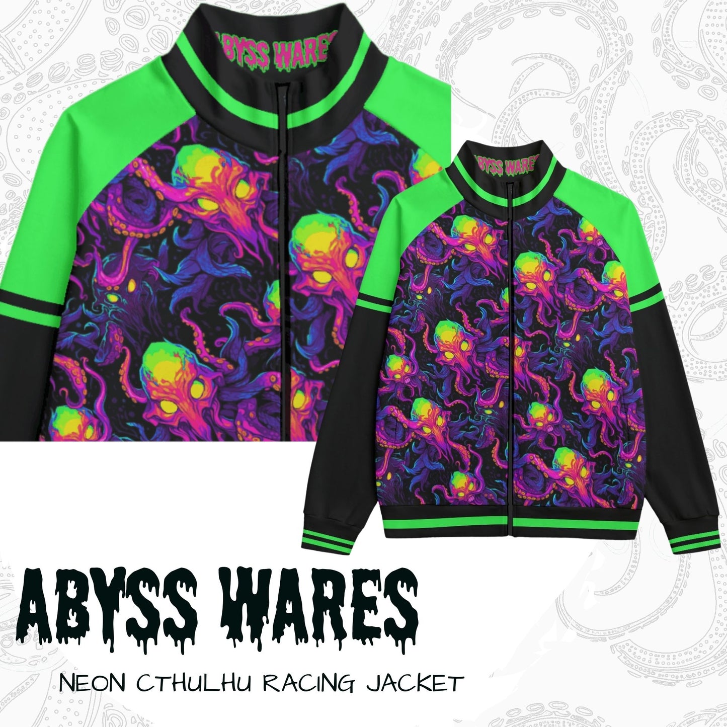 Alien Masters Racing Jacket Cyber Punk Zip-Up Sweater