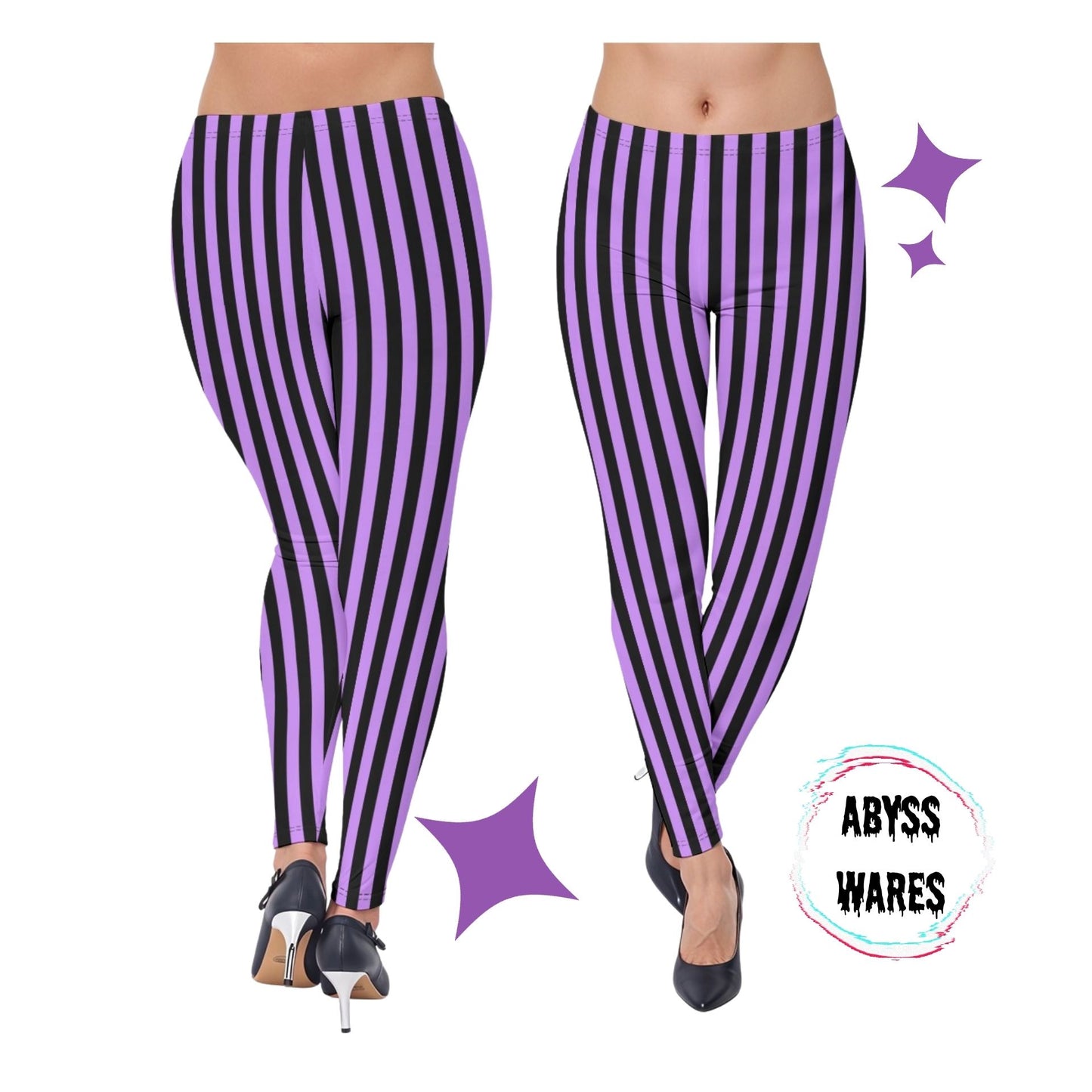 Amethyst Circus Stripe Leggings