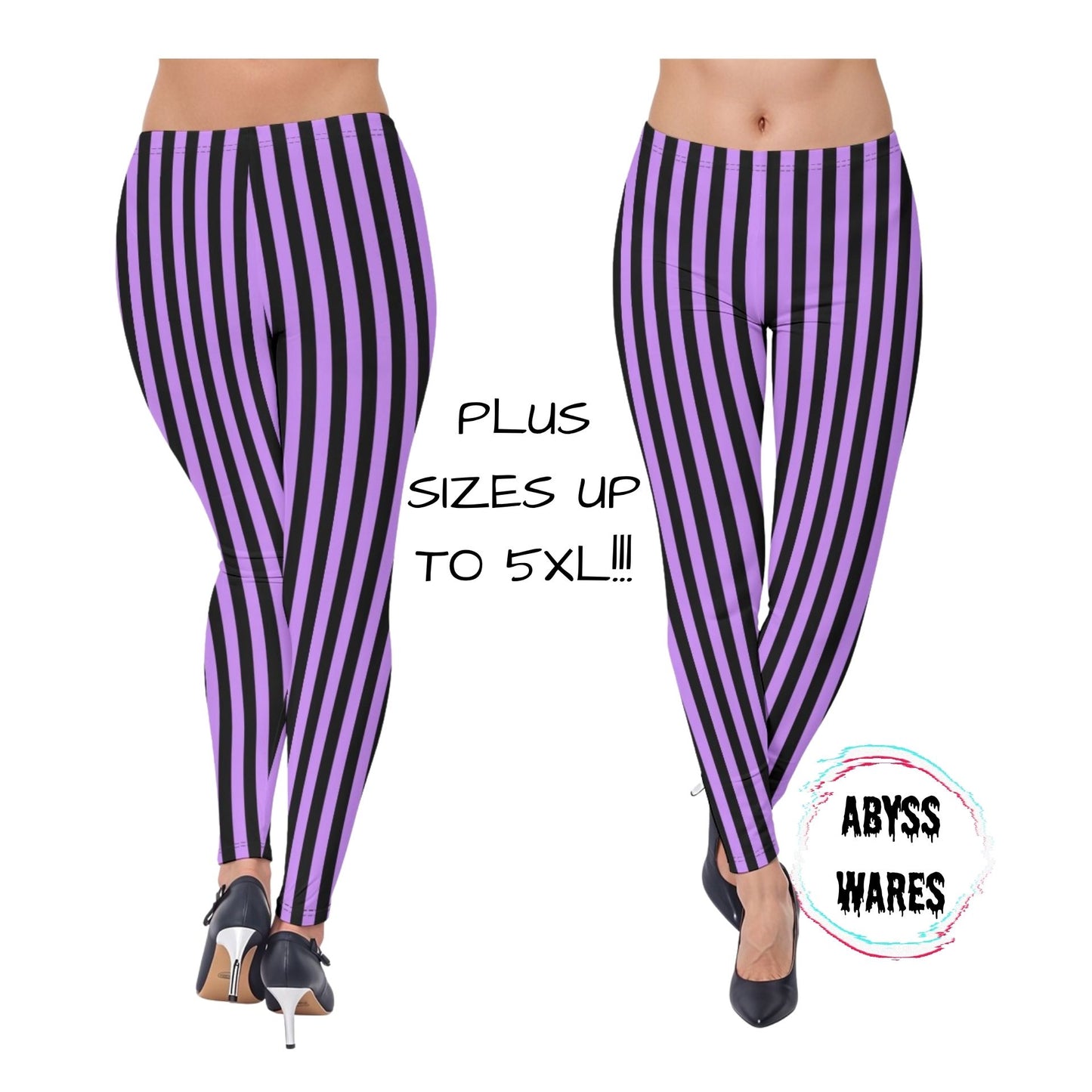 Amethyst Circus Stripe Leggings