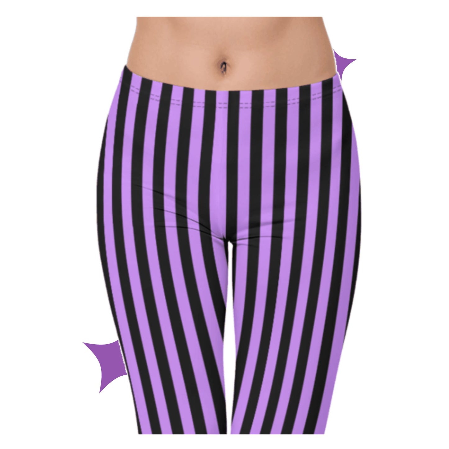 Amethyst Circus Stripe Leggings