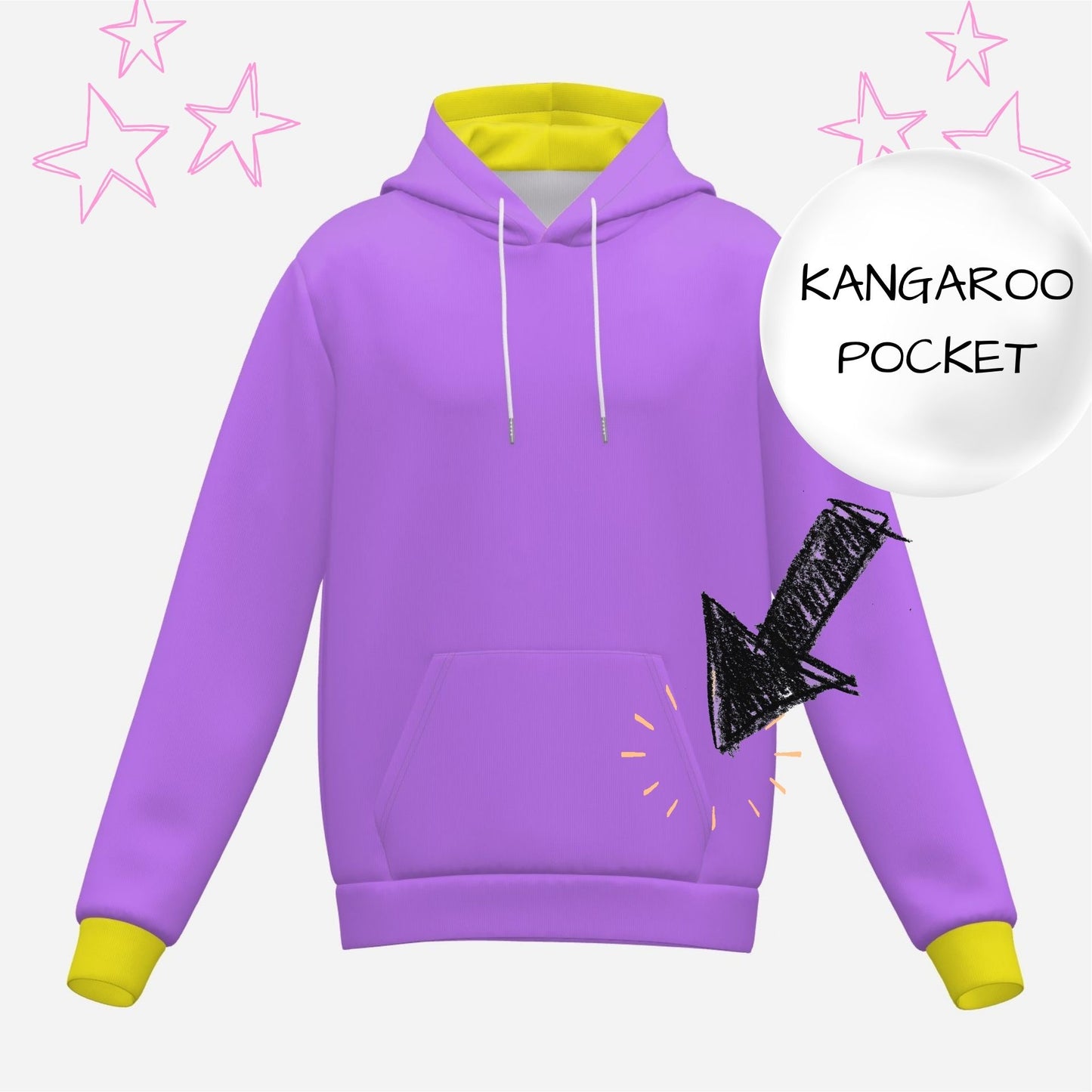 Bunny Hoodie Primary Dots Kidcore Rabbit Ears Hooded Sweatshirt