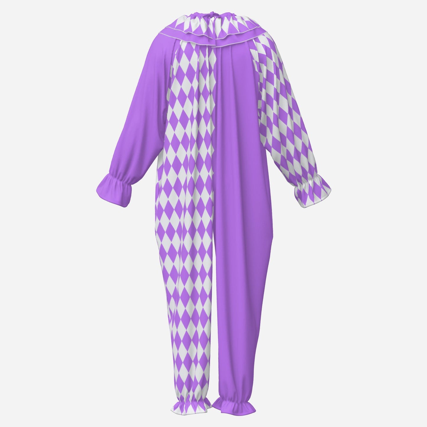 Amethyst Harlequin Clown Suit n Collar