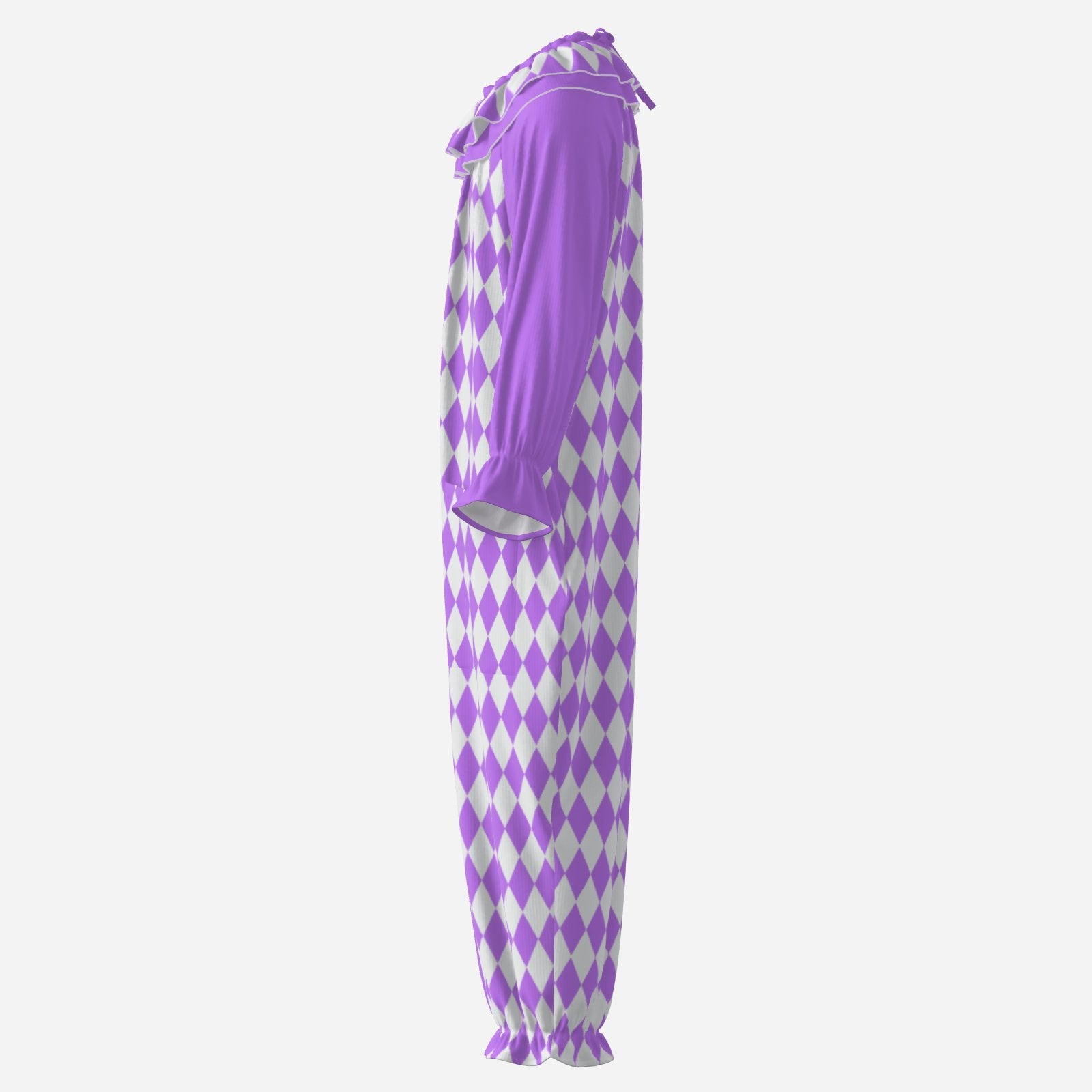 Amethyst Harlequin Clown Suit n Collar