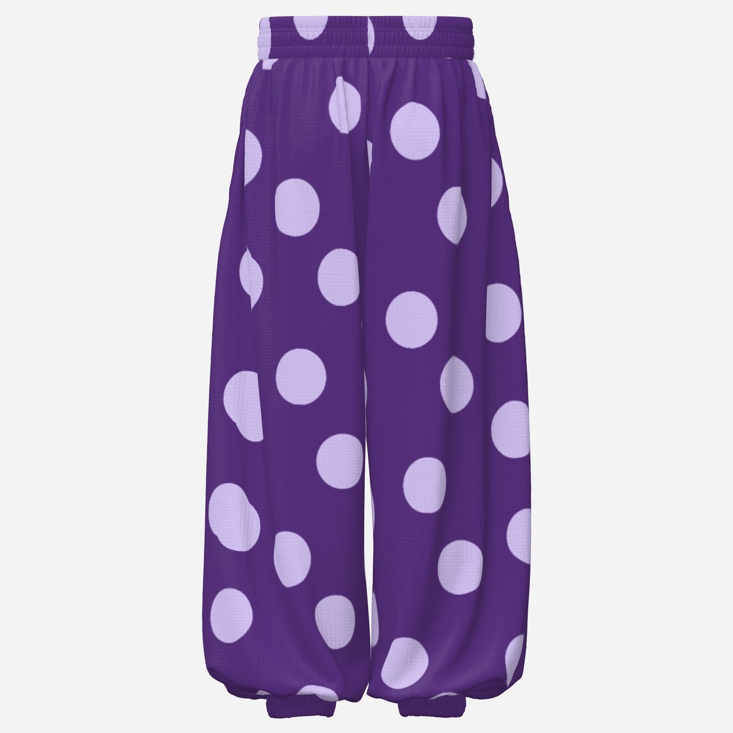 Baggy Pantaloons Mirthful Purple Dots Clown Pants