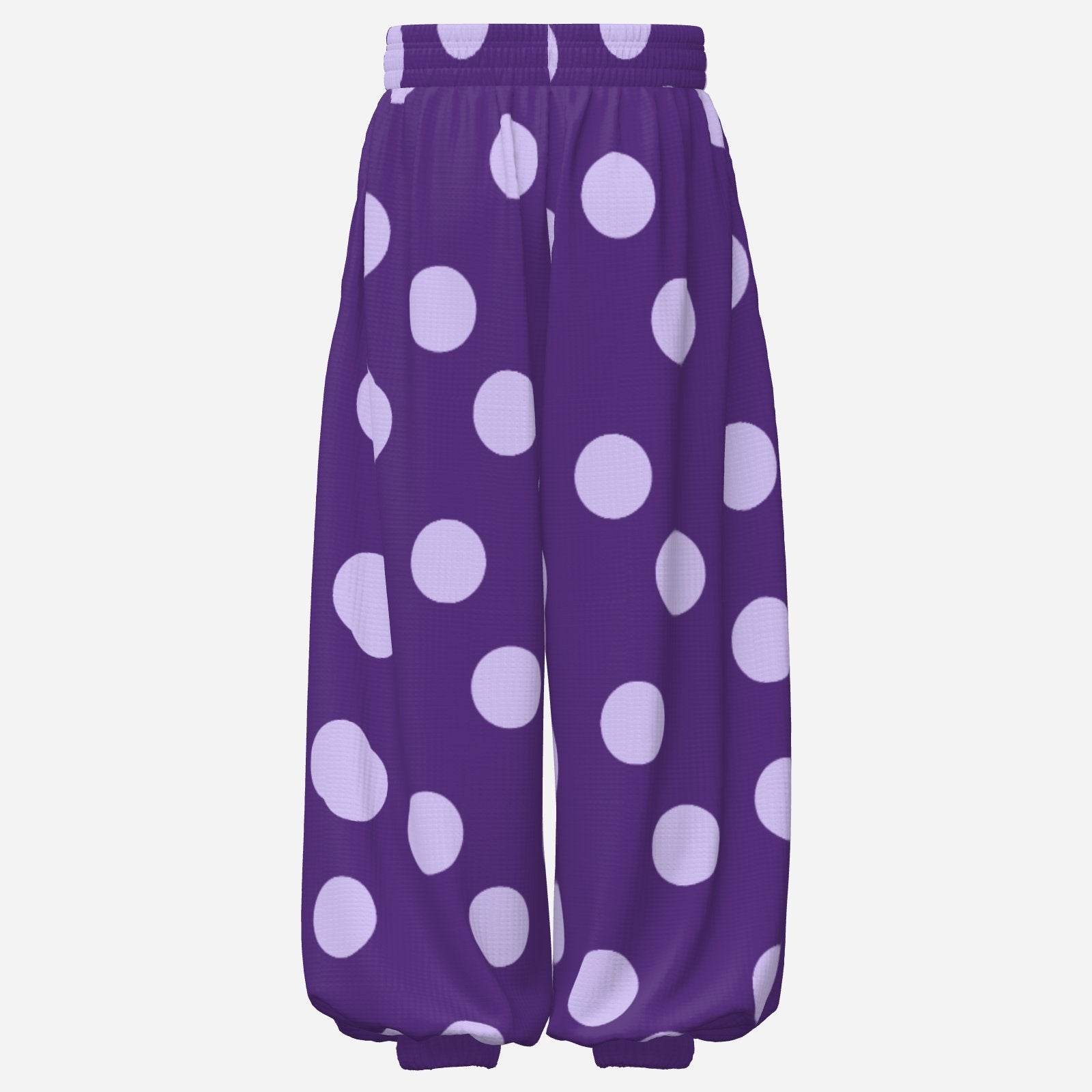Baggy Pantaloons Mirthful Purple Dots Clown Pants