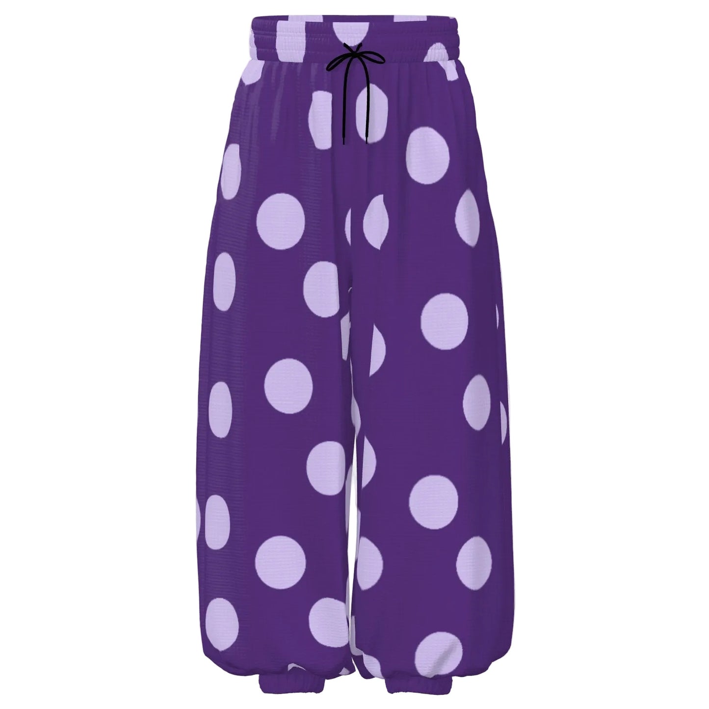 Baggy Pantaloons Mirthful Purple Dots Clown Pants