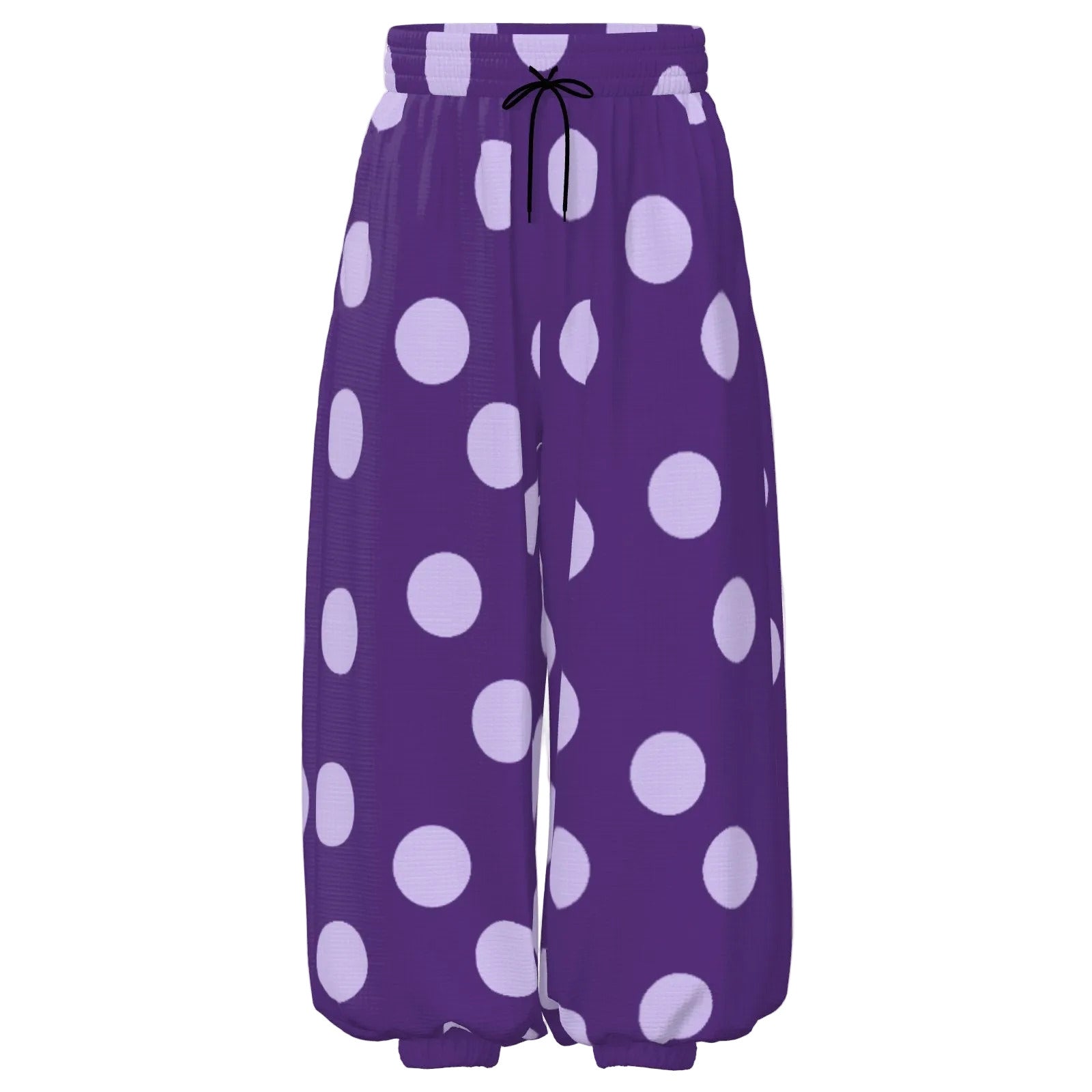 Baggy Pantaloons Mirthful Purple Dots Clown Pants