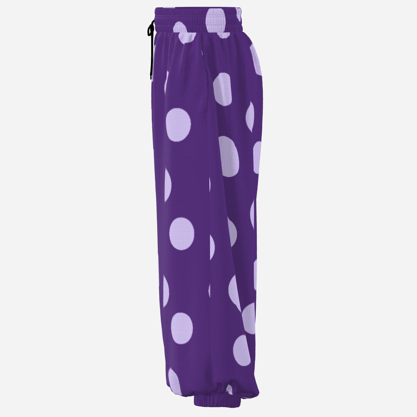 Baggy Pantaloons Mirthful Purple Dots Clown Pants