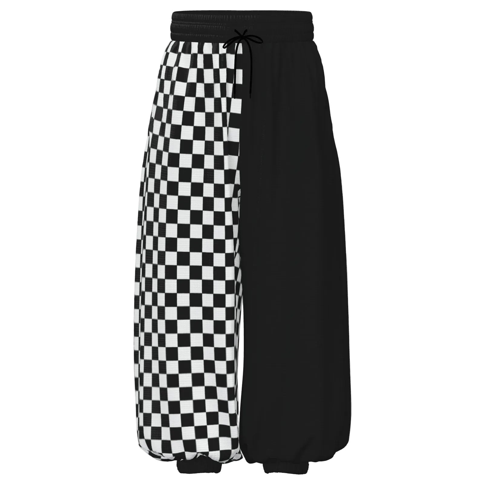Baggy Pantaloons Pierrot Split Black White Clown Pants
