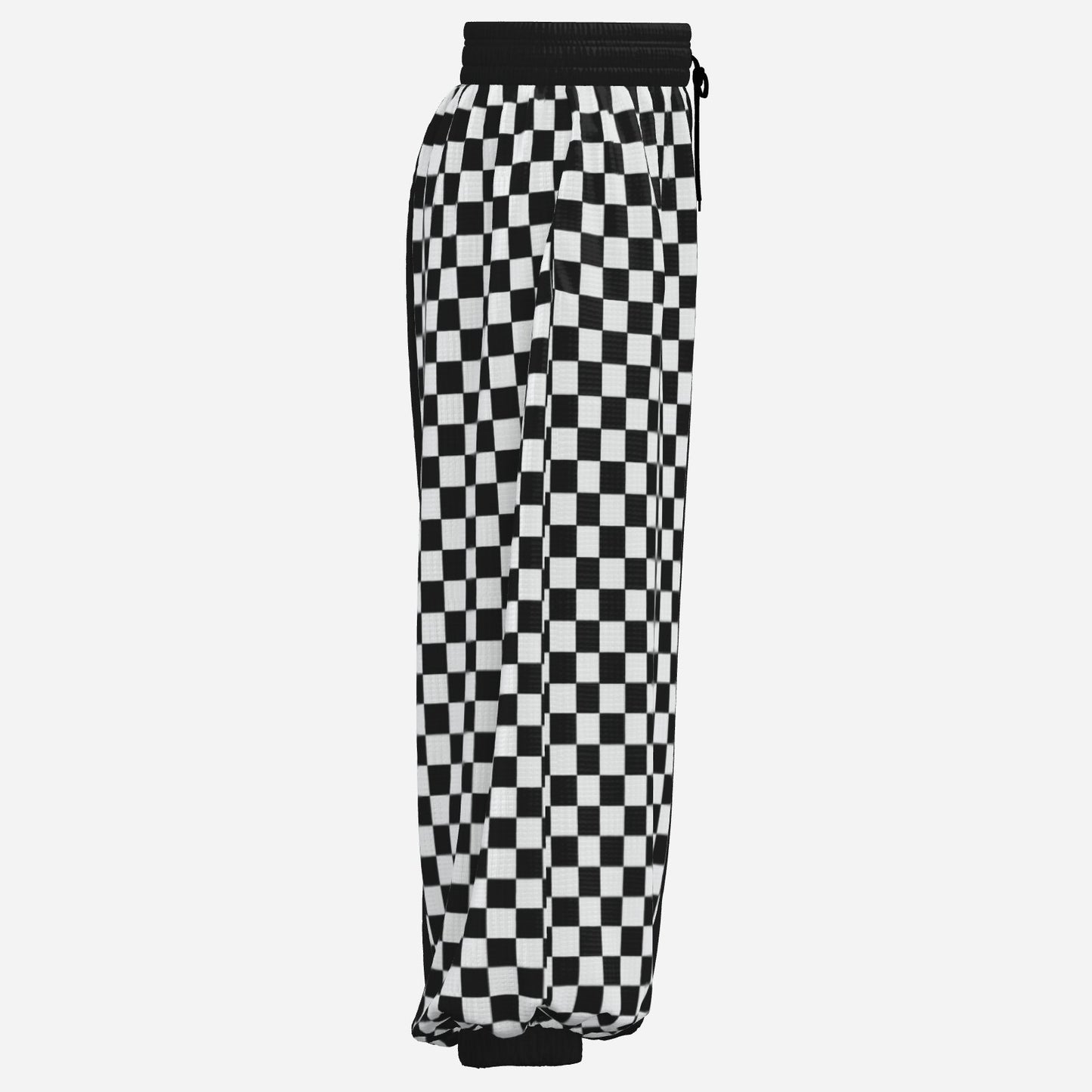 Baggy Pantaloons Pierrot Split Black White Clown Pants