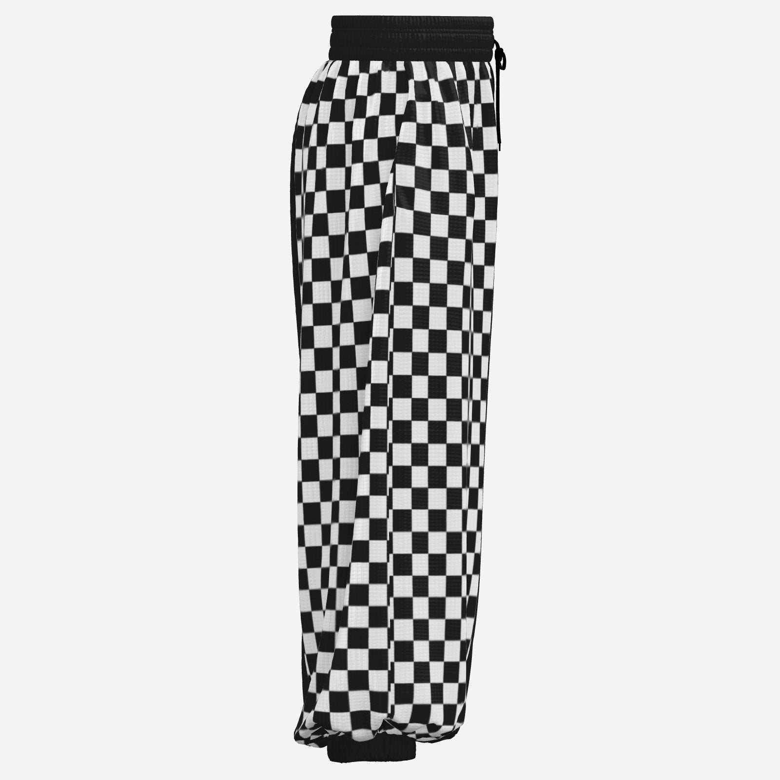 Baggy Pantaloons Pierrot Split Black White Clown Pants