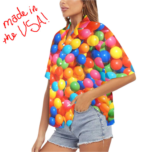 Balloonatic Blouse kidcore kandi blouse for women