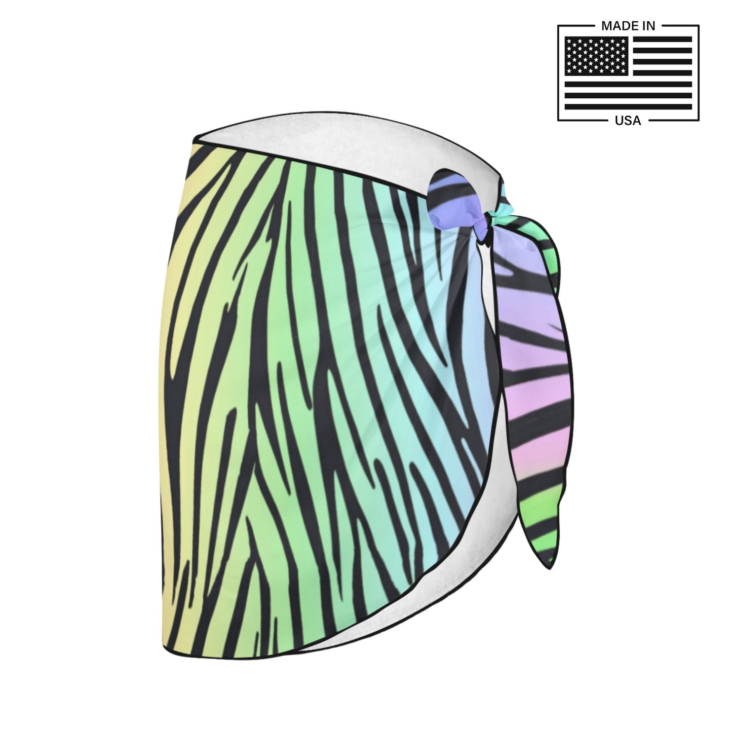 Gentle Rainbow Tiger Beach Sarong Wrap
