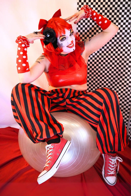 Red Black Clown Pantaloons