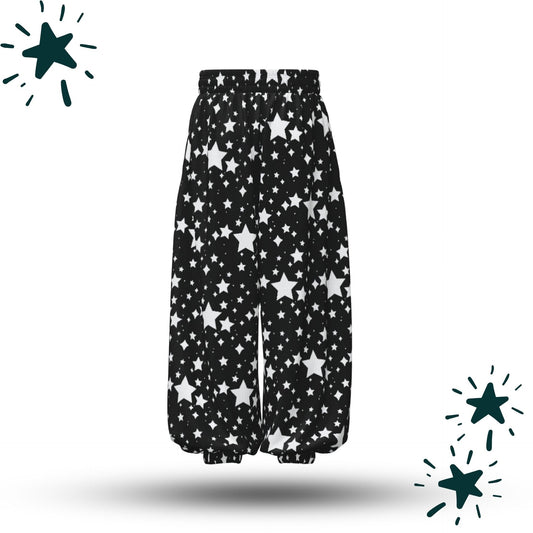Black Stardust Wizard Clown Pants Sport Waffle