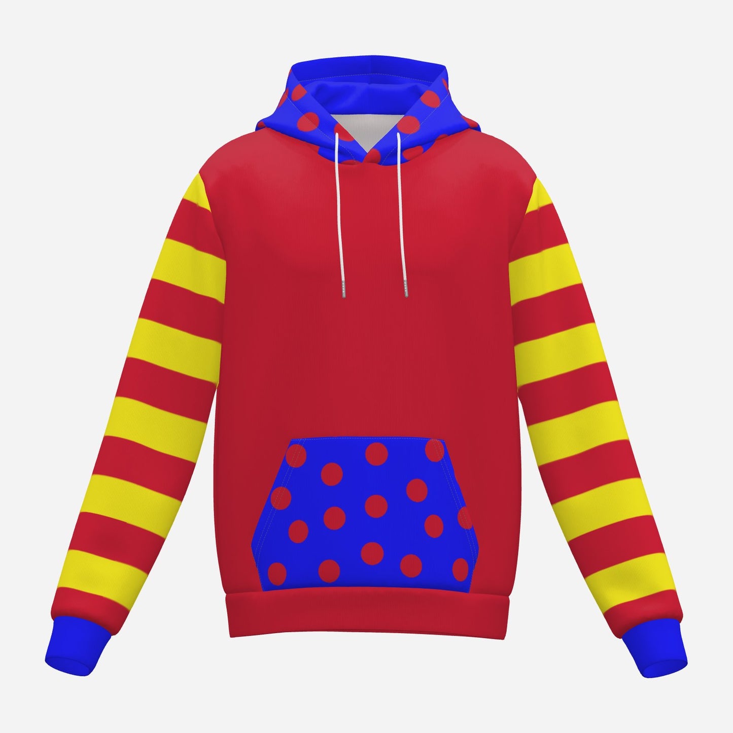 Bunny Hoodie Primary Dots Kidcore Rabbit Ears Hooded Sweatshirt