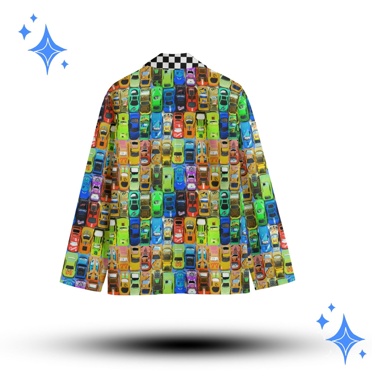 Car-nival Race Car Derby Clown Suit Coat