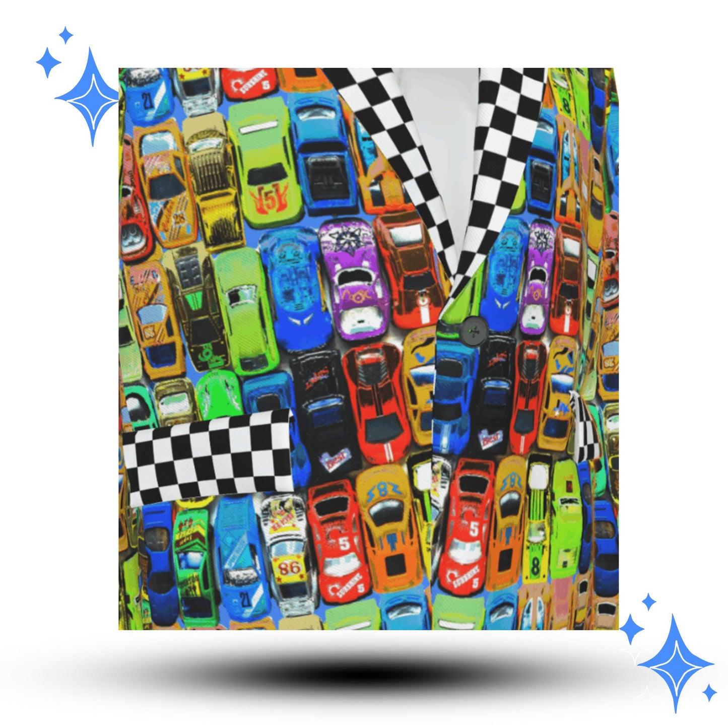 Car-nival Race Car Derby Clown Suit Coat