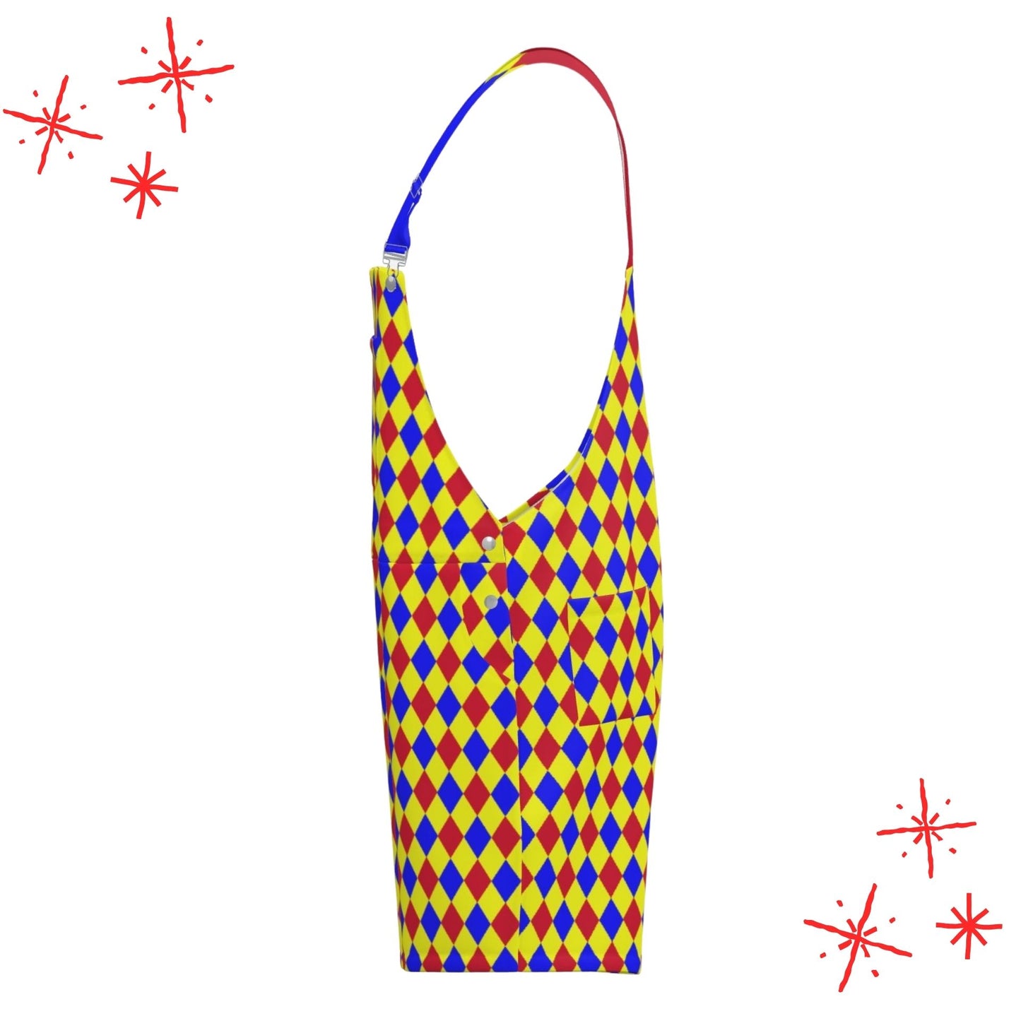 Carnival Chaos shortie overalls