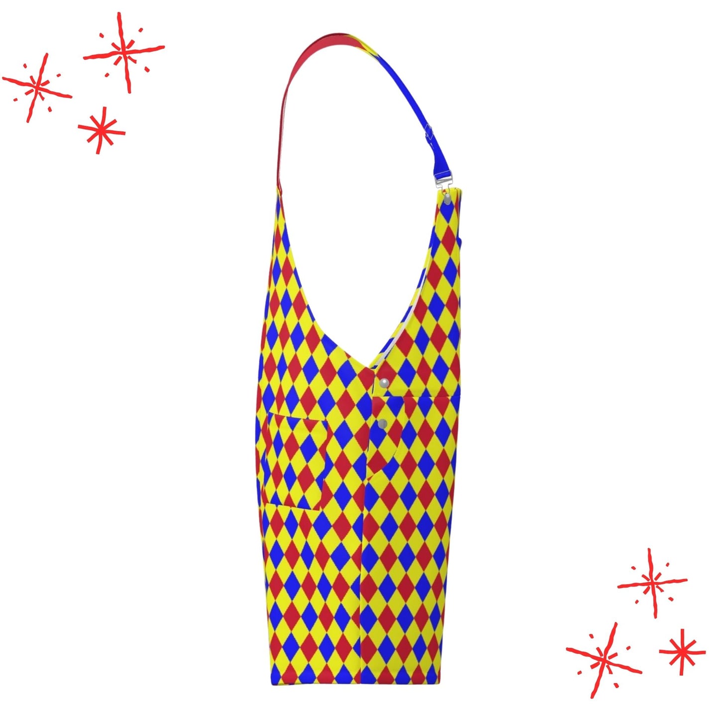 Carnival Chaos shortie overalls