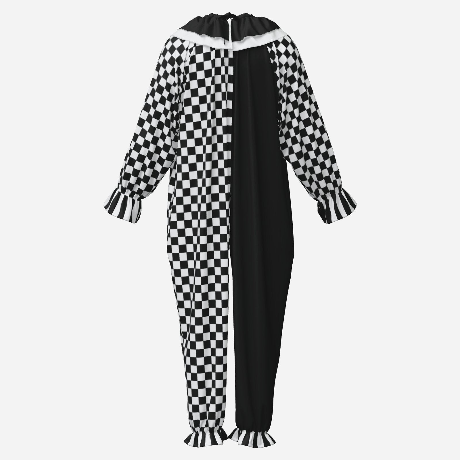Checker Jester Clown Suit n Collar