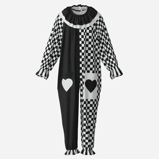 Checker Jester Clown Suit n Collar